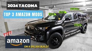 2024 Toyota Tacoma 4x4 CHEAP MODIFICATIONS AMAZON  THE BUDGET BUILD TACOMA 4TH GEN 4G  TOP 3 MODS [upl. by Flossie]