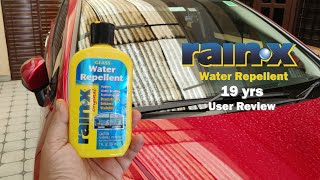 Rain X Water Repellent 19 yrs User Review  How to apply  DIY  thelazywanderermys [upl. by Onilegna]