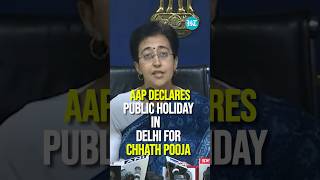 Delhi To Celebrate Chhath Pooja With Over 1000 Ghats amp Public Holiday CM Atishi [upl. by Stannwood420]