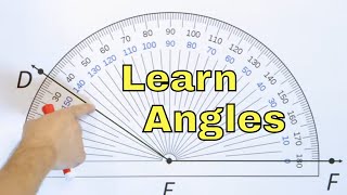 Learn Acute Obtuse amp Right Angles and Measure Angles with a Protractor  597 [upl. by Adis]