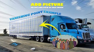 Using Vanishing Point in Photoshop  Add your picture into a truck like a poster  photoshop [upl. by Zerep]