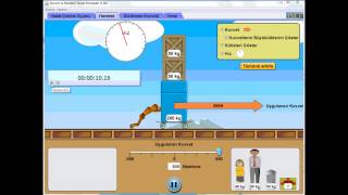 Kütle ve ivme ilişkisi sanal deney [upl. by Yttak]