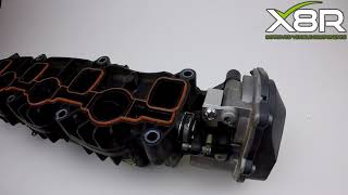 Audi SEAT Skoda VW 20 TDI Intake Inlet Manifold P2015 Error Flap Actuator Motor Bracket [upl. by Asa307]