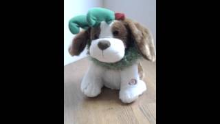 Tekky Toys Flapping Ears Animated Musical Singing Christmas Dog [upl. by Malvina]