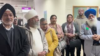 Gurmat Sewa Yatra October 2024 Departure from Birmingham Airport [upl. by Dnyletak226]