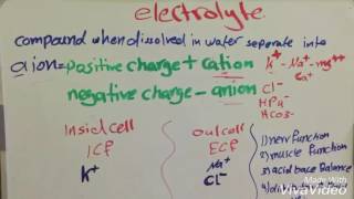 Introduction to electrolyte شرح [upl. by Ofori936]