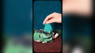 Satisfying with Needle Felting  FELT STOP MOTION ANIMATION [upl. by Bigler535]