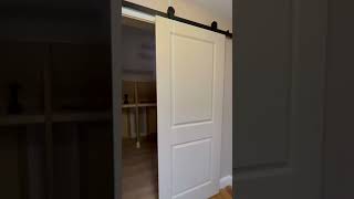 Barn door barndoor closets finishcarpentry customcarpentry doors [upl. by Socher375]