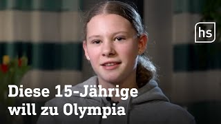 15jährige Eiskunstläuferin aus Neuhof will zu Olympia  hessenschau [upl. by Fulviah26]