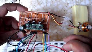 Sensorless brushless motor controller using PIC18F4550 ESC [upl. by Ellehs]