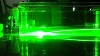 Refraction of a laser in salt solution [upl. by Alisander]