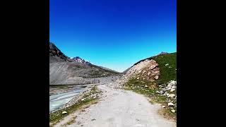 Jilusu River under Tosor Pass mountains offroad travel nature mountainroadtrip [upl. by Adnoloy]