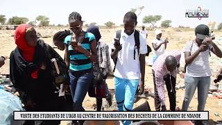 Visite des étudiants de lUGB au centre de valorisation des déchets de Ndande [upl. by Attevad]