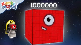 Numberblocks are counting from 1 to 1000000  Learn to count BIG Numbers  Maths Cartoons for Kids [upl. by Krall48]