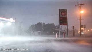 Severe Thunderstorm Damaging Winds amp Hail in Hoxie Kansas June 4 2022 [upl. by Camarata]