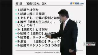 組織マネジメント論  基礎編  1組織とは何か [upl. by Eerehs326]