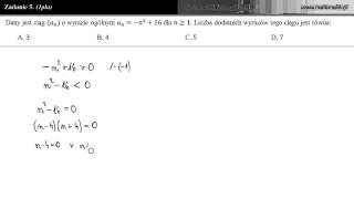Zadanie 5  Matura próbna 21112012 [upl. by Schoenburg214]