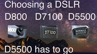 Nikon DSLR for astro  D800 D5500 D7100 compared [upl. by Dej165]