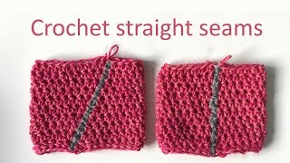 How to crochet straight seams when working in joined rounds [upl. by Nore]