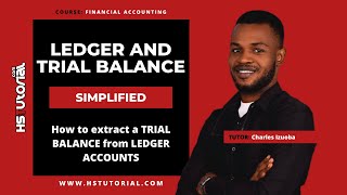 How to extract a TRIAL BALANCE from LEDGER ACCOUNTS [upl. by Narruc843]