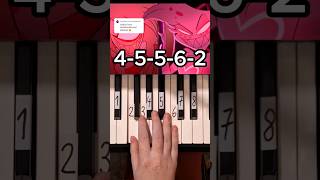 Addict A Hazbin Hotel Song Piano Tutorial shorts [upl. by Craven283]