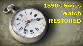 Restoration of an 1890s Antique Swiss Pocket Watch [upl. by Melloney]