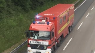 Einsatzfahrzeuge NRW  Rückkehr vom Hochwassereinsatz in Magdeburg [upl. by Calida919]