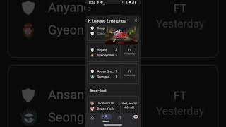 K League 2 Football Scores kleague2 [upl. by Trepur]