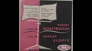 Robert Quattrocchi Charles Eloffe  Paul Aliprandi Fantasie for Violin amp Piano [upl. by Crispen723]