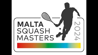 ESF Malta Squash Masters 2024 Center Court Day 2  2nd Nov 2024 [upl. by Ifen]