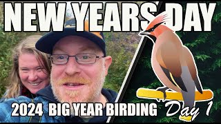 NEW YEARS DAY BIRDING BIG YEAR 2024 DAY 1 [upl. by Reger335]