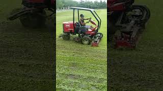 TORO REELMASTER 3100D vs JOHN DEERE D130 Mower shorts [upl. by Aleacim]