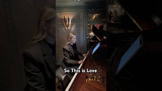 Ilene Woods  So this is love Cinderella’s song Piano cover at Cafe Boulud [upl. by Nywled]