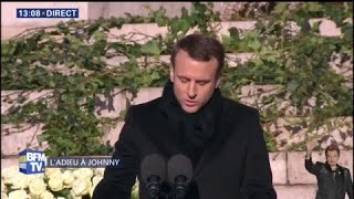 Réécoutez en intégralité l’éloge funèbre de Johnny Hallyday prononcé par Emmanuel Macron [upl. by Callum]