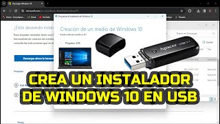 Cómo crear un instalador de Windows 10 en USB [upl. by Iaj566]