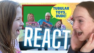 Toy School REACT w Addy amp Maya  Tic Tac Toy [upl. by Lenee]