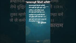 समचरणदृष्टीविटेवरीसाजिरीसंततुकारामSamacharandrushtiVitevariSantTukaramLyricsShorts [upl. by Ykvir]