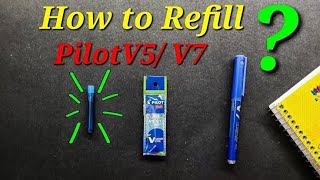 30 How to refill pilot v5v7 hitecpoint at Homewith cartilage system refill trending viral [upl. by Kilar568]