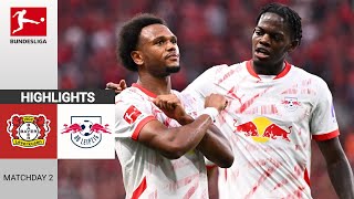 Bayer Leverkusen  RB Leipzig  23  Höhepunkte  Bundesliga 202425 [upl. by Arivle]