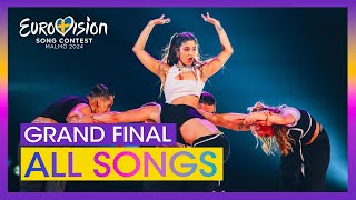 Eurovision 2024 RECAP of all Songs Grand Final [upl. by Eeruhs]