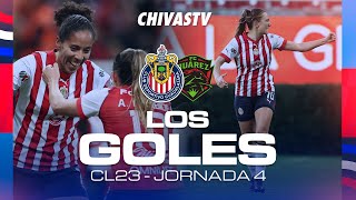 LOS GOLES DE CHIVAS FEMENIL SOBRE FC JUÁREZ  CLAUSURA 2023 [upl. by Bevan]