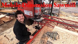 How To Convert Mobile Dimension Sawmill to Large Edger Blade [upl. by Eletnahs]