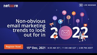 Nonobvious email marketing trends to look out for in 2022 Webinar [upl. by Ellimaj]