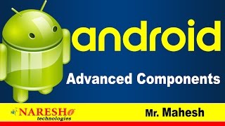 Advanced Components in Android  Android Tutorial Videos  Mr Mahesh [upl. by Melleta487]