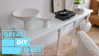 Furniture Hack  Dining Table to Sideboard  DIY  Great Home Ideas [upl. by Affay]