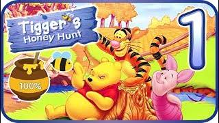 Tiggers Honey Hunt Walkthrough Part 1 PS1 N64 PC 100  Level 1 [upl. by Langelo]