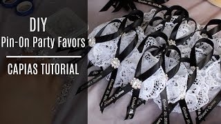 DIY CAPIA GUEST PINON TUTORIAL  FOR WEDDINGS QUINCEANERAS BABY SHOWERS [upl. by Aliak305]