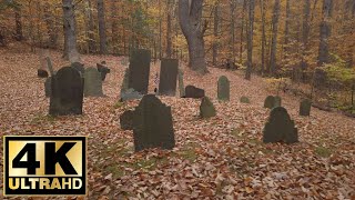 1795 Parsonage Cemetery Cornish NH A Quiet Leafy Walk on a Warm Fall Day in 4k [upl. by Nialb]