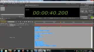 After Effects Tutorial  How to create a digital timer  clock  countdown [upl. by Yart]