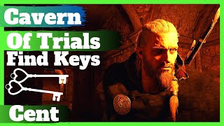 AC Valhalla Loot Cavern Of Trials Cent Find 4 Keys Cavern Of Trials Cave Of Trials Cent [upl. by Atiekan322]